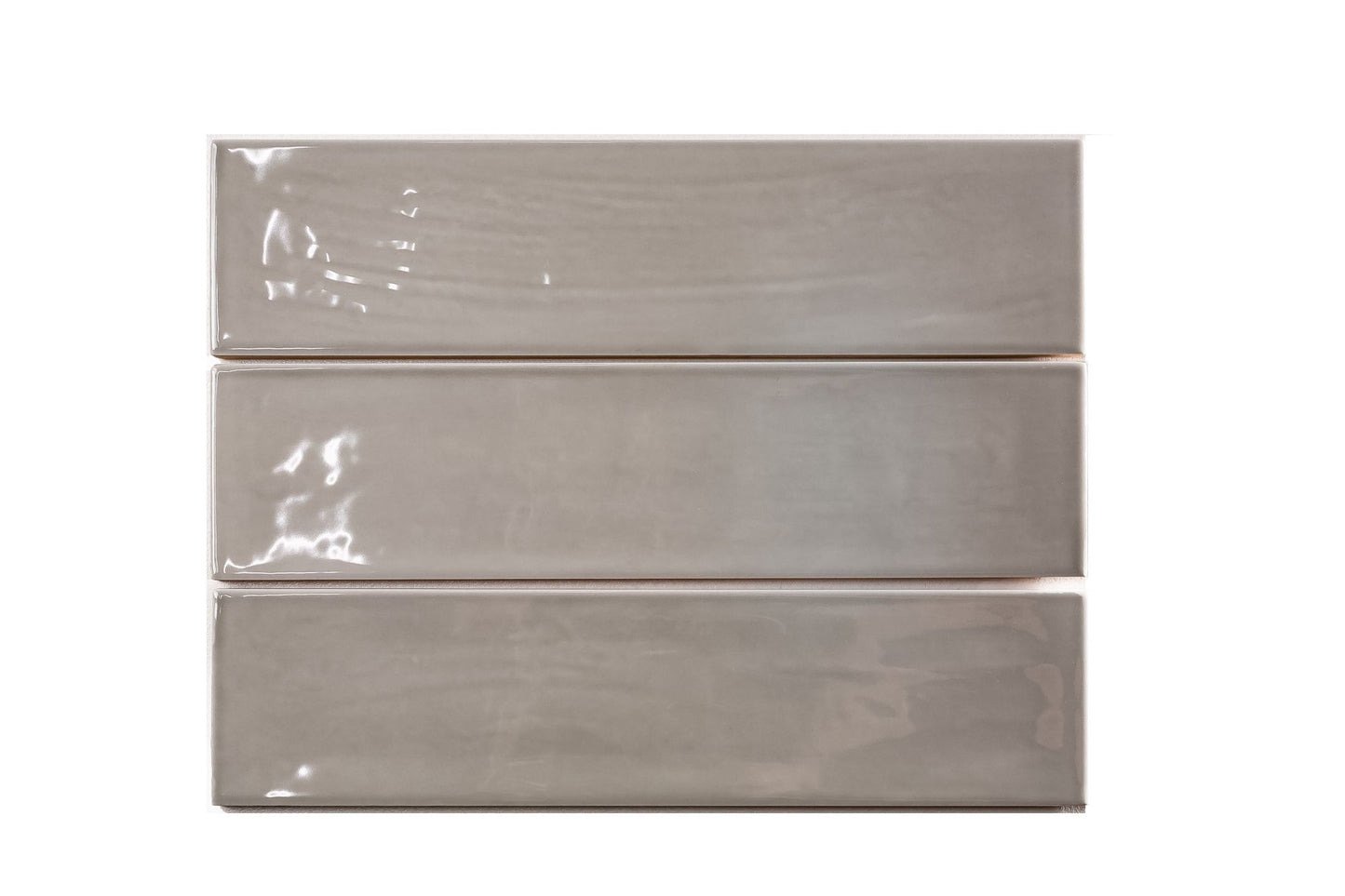 Maiolica Silver 3x12 Polished Finish Subway Tile Backsplash