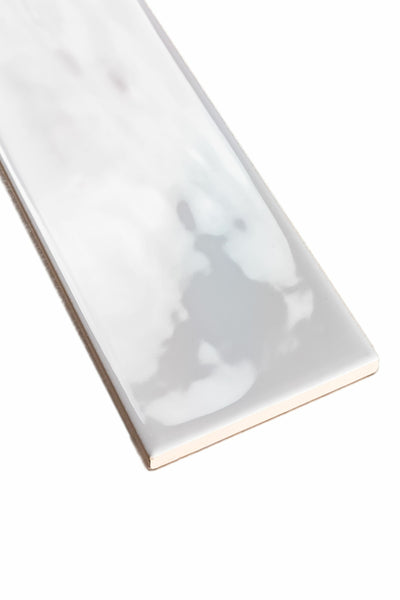 Maiolica White 3x12 Polished Finish Subway Tile Backsplash