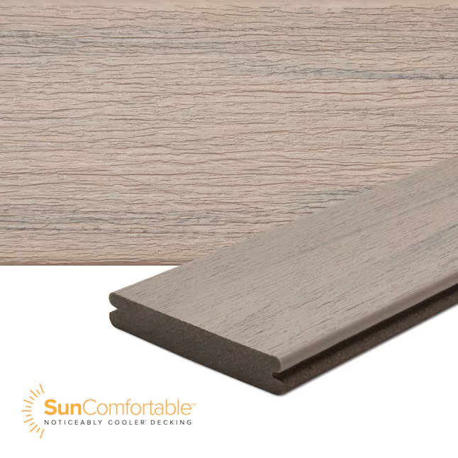 Trex Malted Barley 1"x6"x20 ft. Groove Edge Decking Board