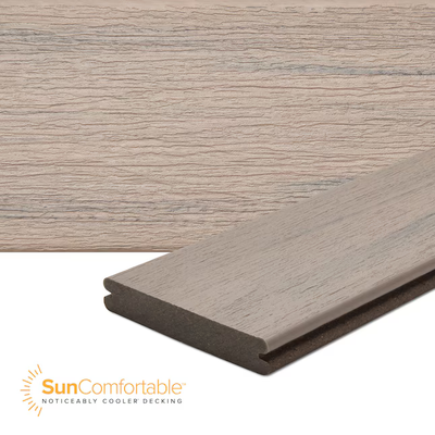 Trex Malted Barley 1"x6"x20 ft. Groove Edge Decking Board