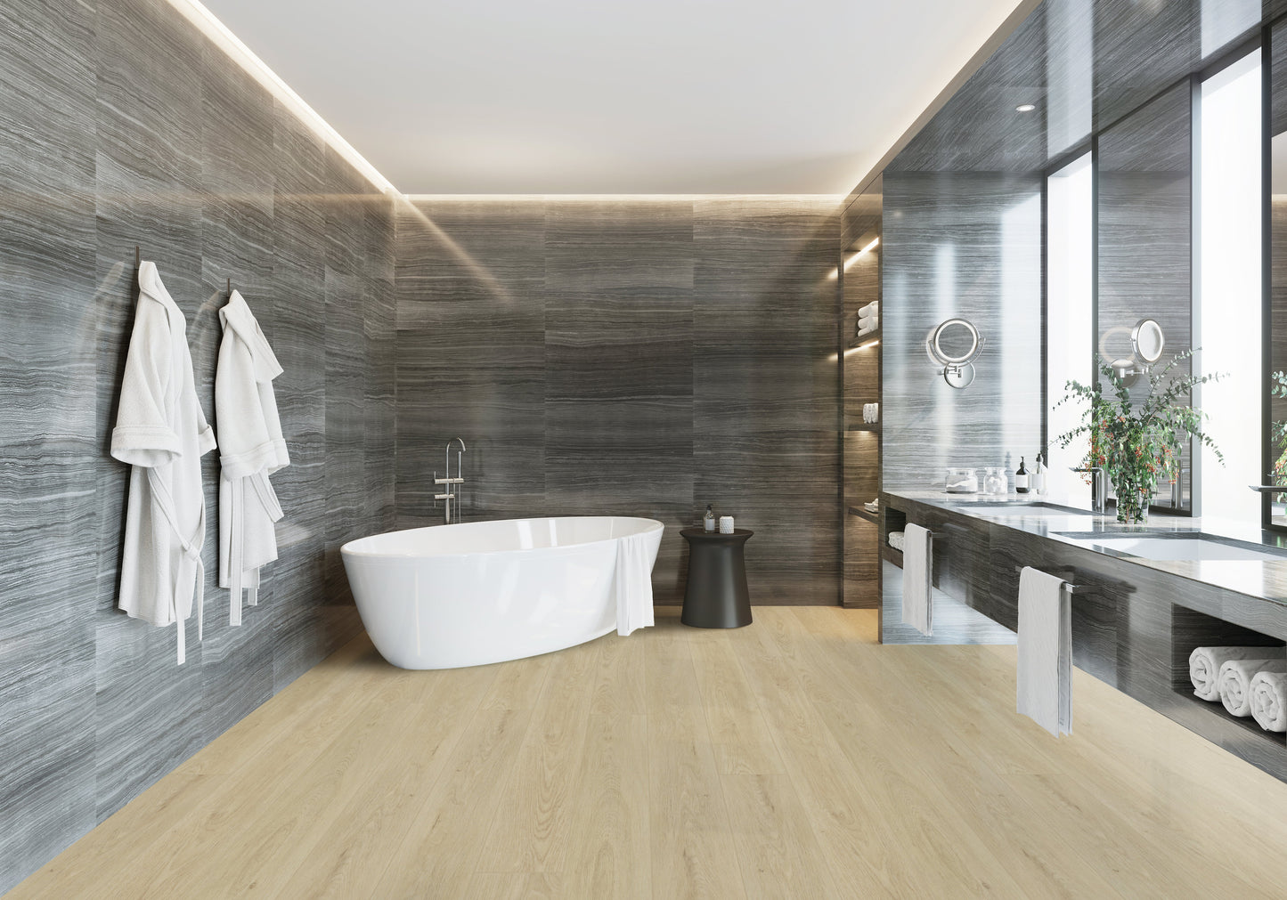 Biyork Hydrogen-6 Midday Sunrise 7"x60"x6mm Vinyl Flooring