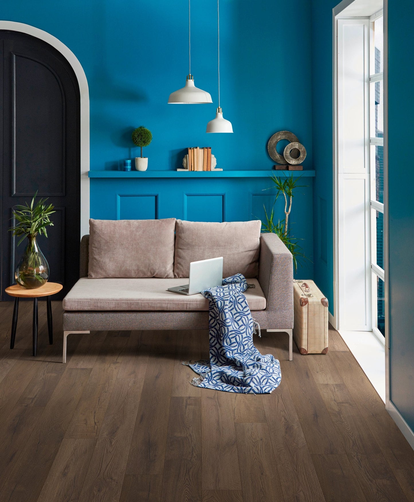 Coretec Premium Midnight Oak 9"x72" Luxury Vinyl Flooring
