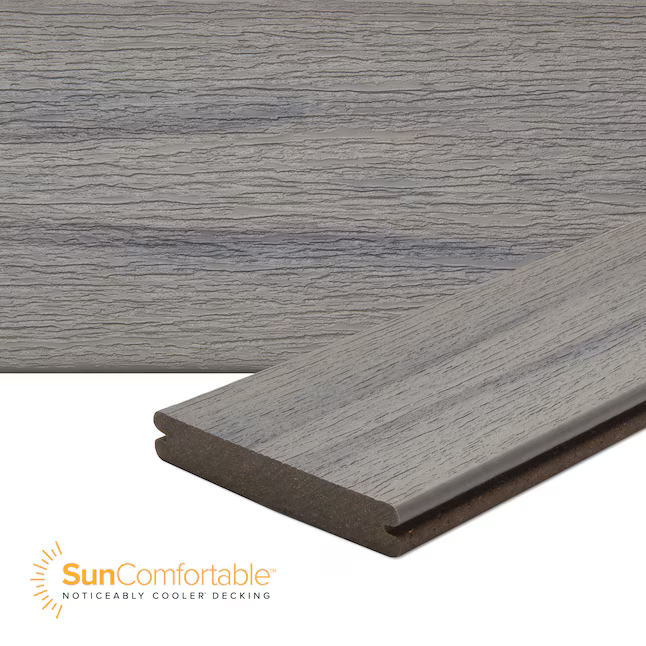 Trex Select Millstone 1"x6"x16 ft. Groove Edge Decking Board