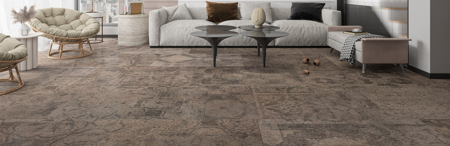 Opus Floors Naturcork Mosaic3 24"x36"x8mm Cork Flooring