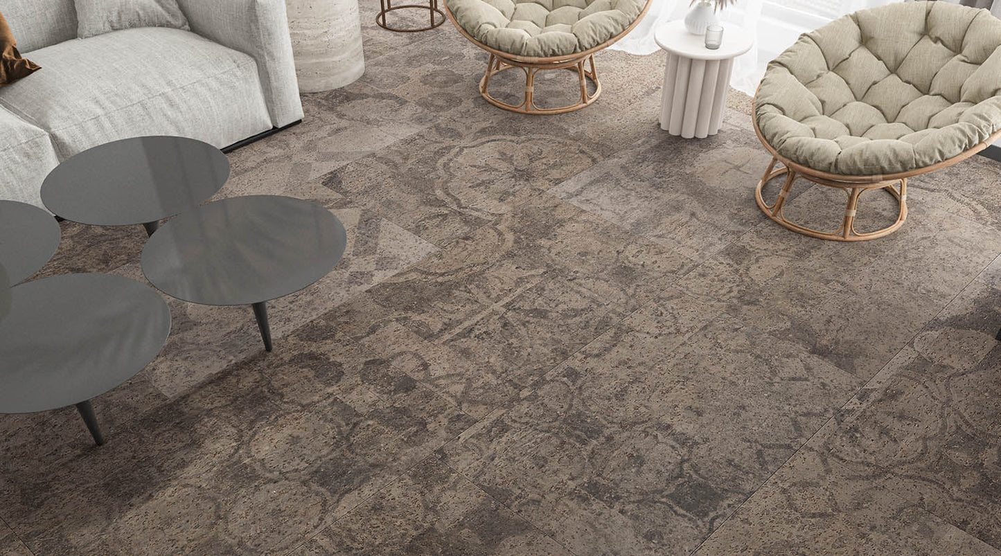 Opus Floors Naturcork Mosaic3 24"x36"x8mm Cork Flooring