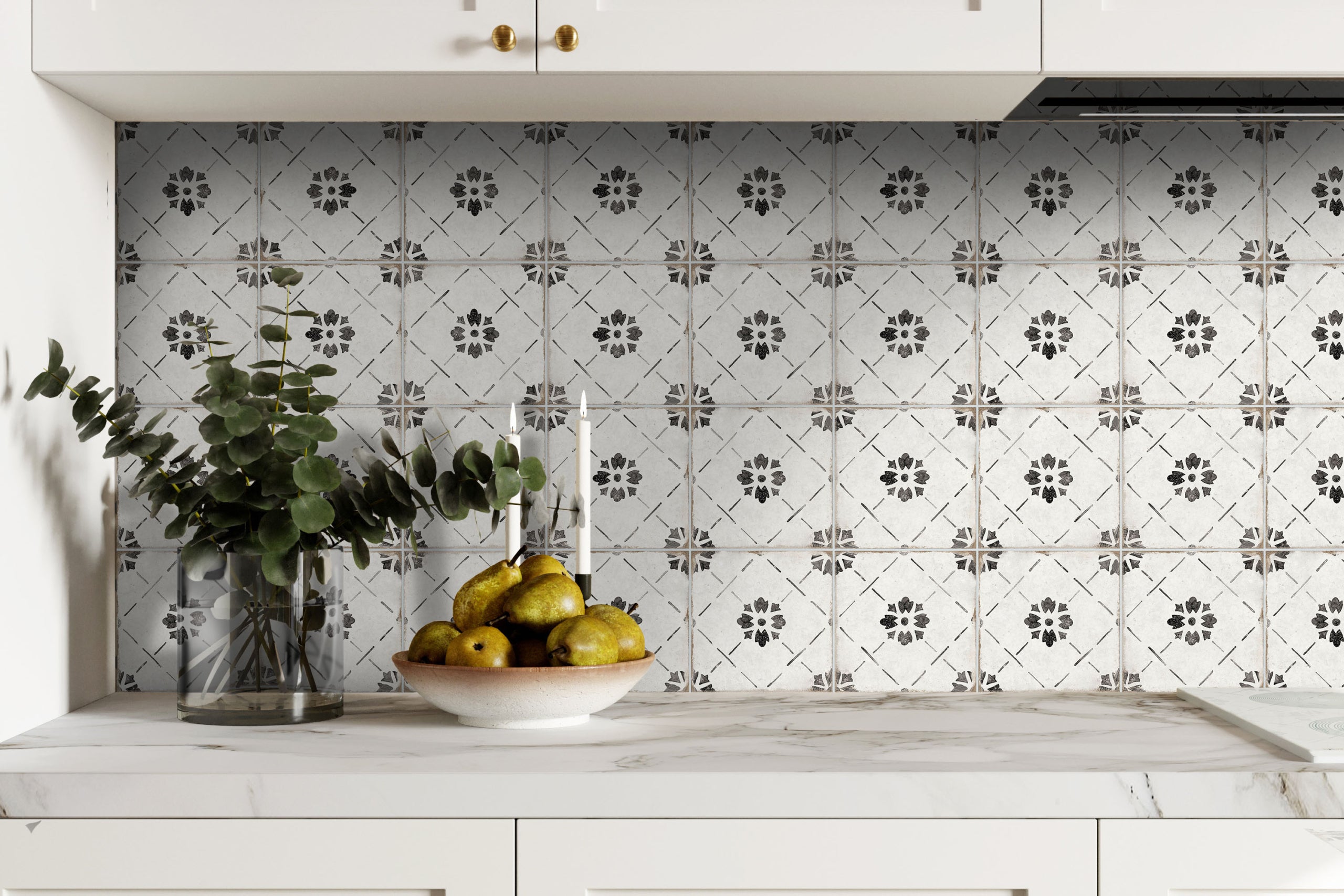 Nocelle 8x8 Matte Finish Porcelain Patterned Tile