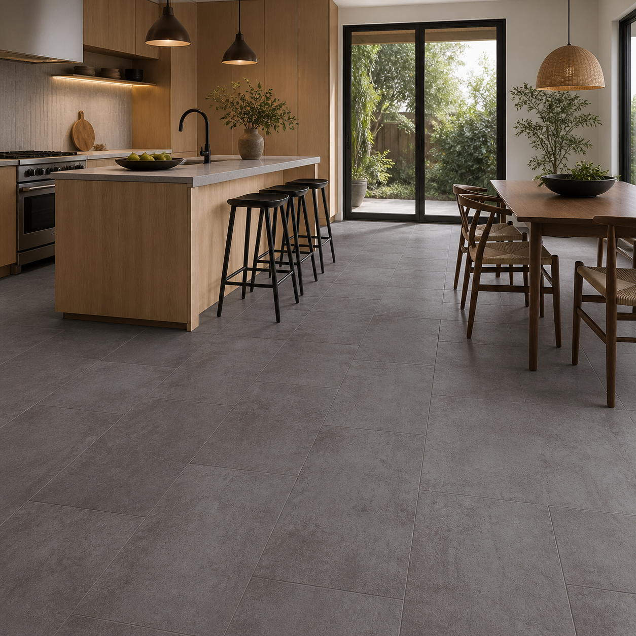 New Factory Antracite 12x24 Matte Porcelain Concrete Tile