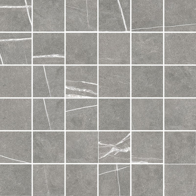 Nomade Argent Mosaic 2x2 Matte Finish Porcelain Tile