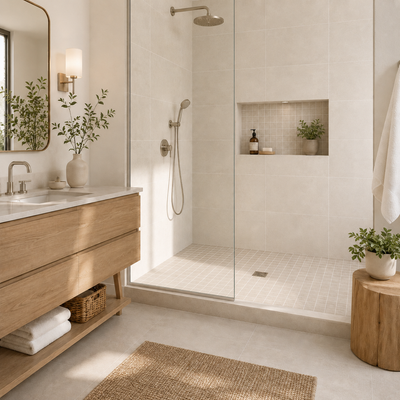 Nomade Bone Mosaic 2x2 Matte Finish Porcelain Tile