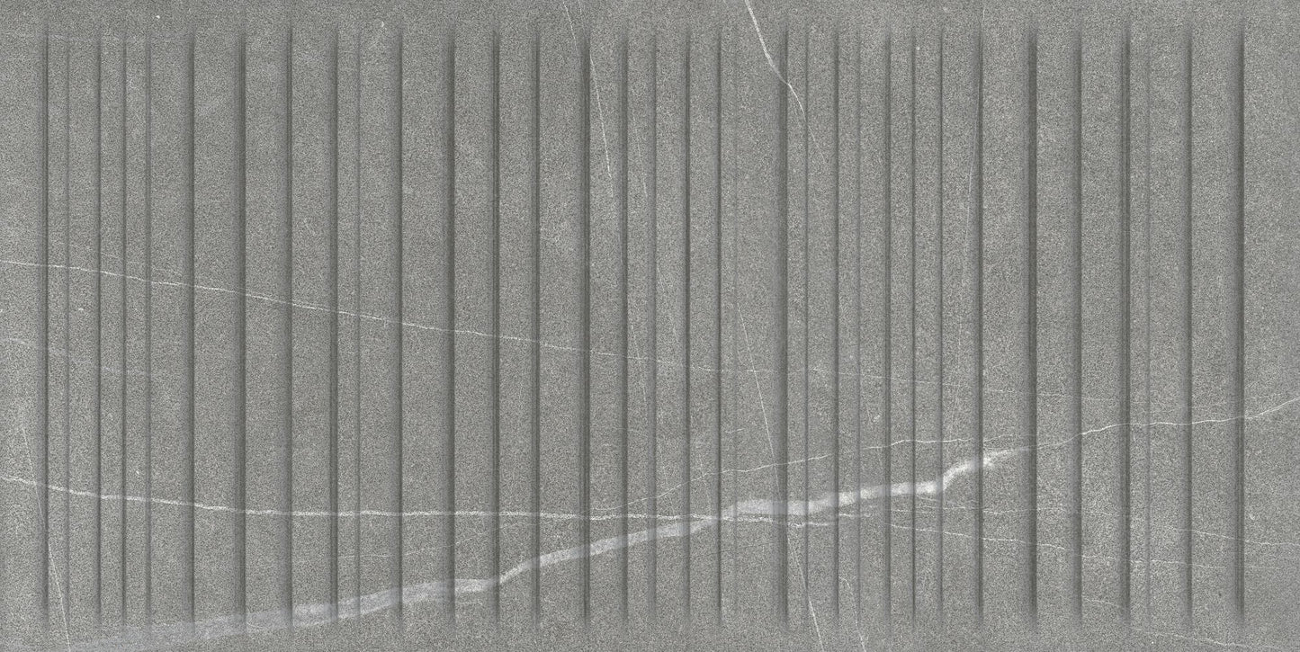 Parallelo Argent 12x24 Matte Decorative Porcelain Wall Tile