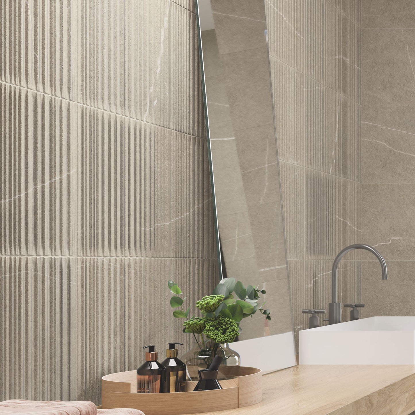 Parallelo Bone 12x24 Matte Decorative Porcelain Wall Tile