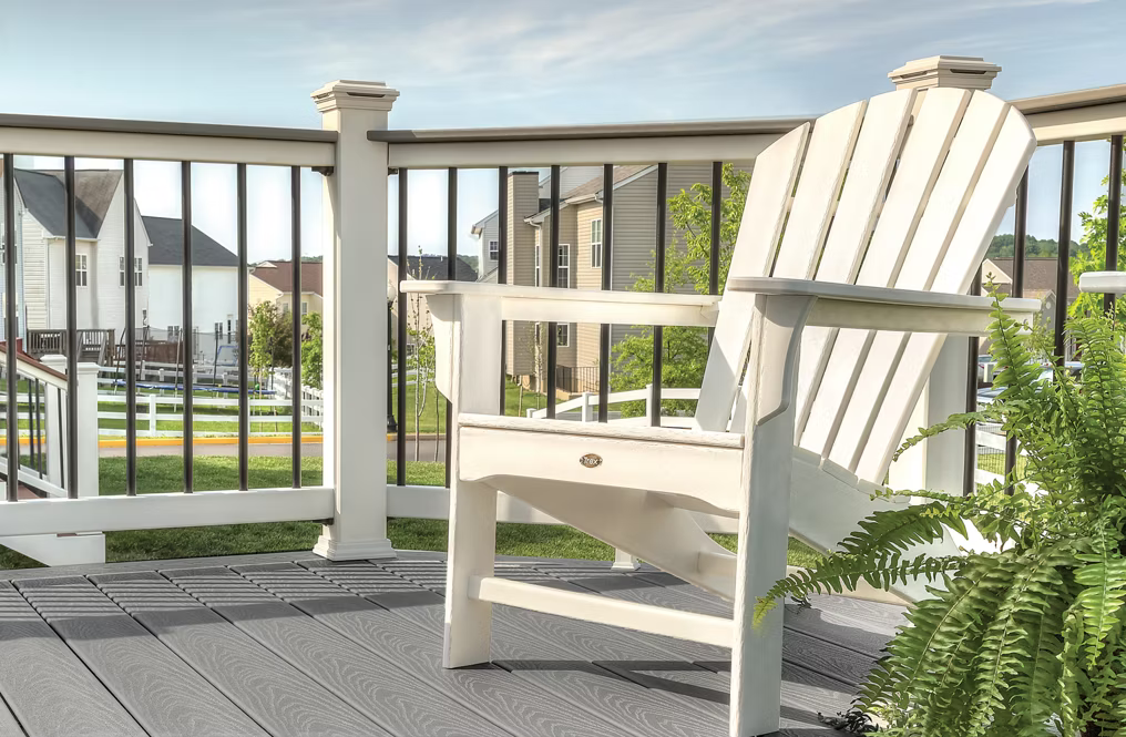 Trex Select Pebble Grey 1"x6"x20 ft. Groove Edge Decking Board
