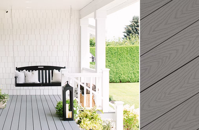 Trex Select Pebble Grey 1"x6"x20 ft. Square Edge Decking Board