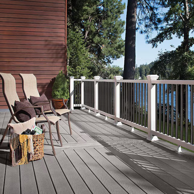 Trex Select Pebble Grey 1"x6"x20 ft. Square Edge Decking Board