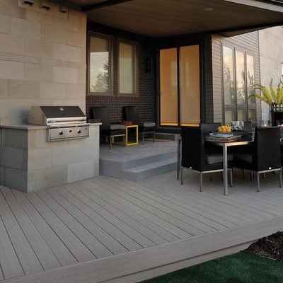 Trex Select Pebble Grey 1"x6"x20 ft. Square Edge Decking Board