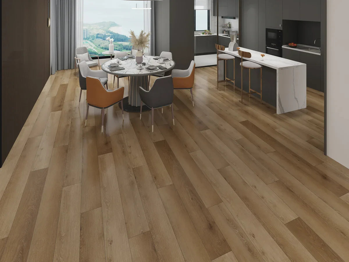 Floor Tek Pro-Line Powder 7.5"x60" SPC Vinyl Flooring