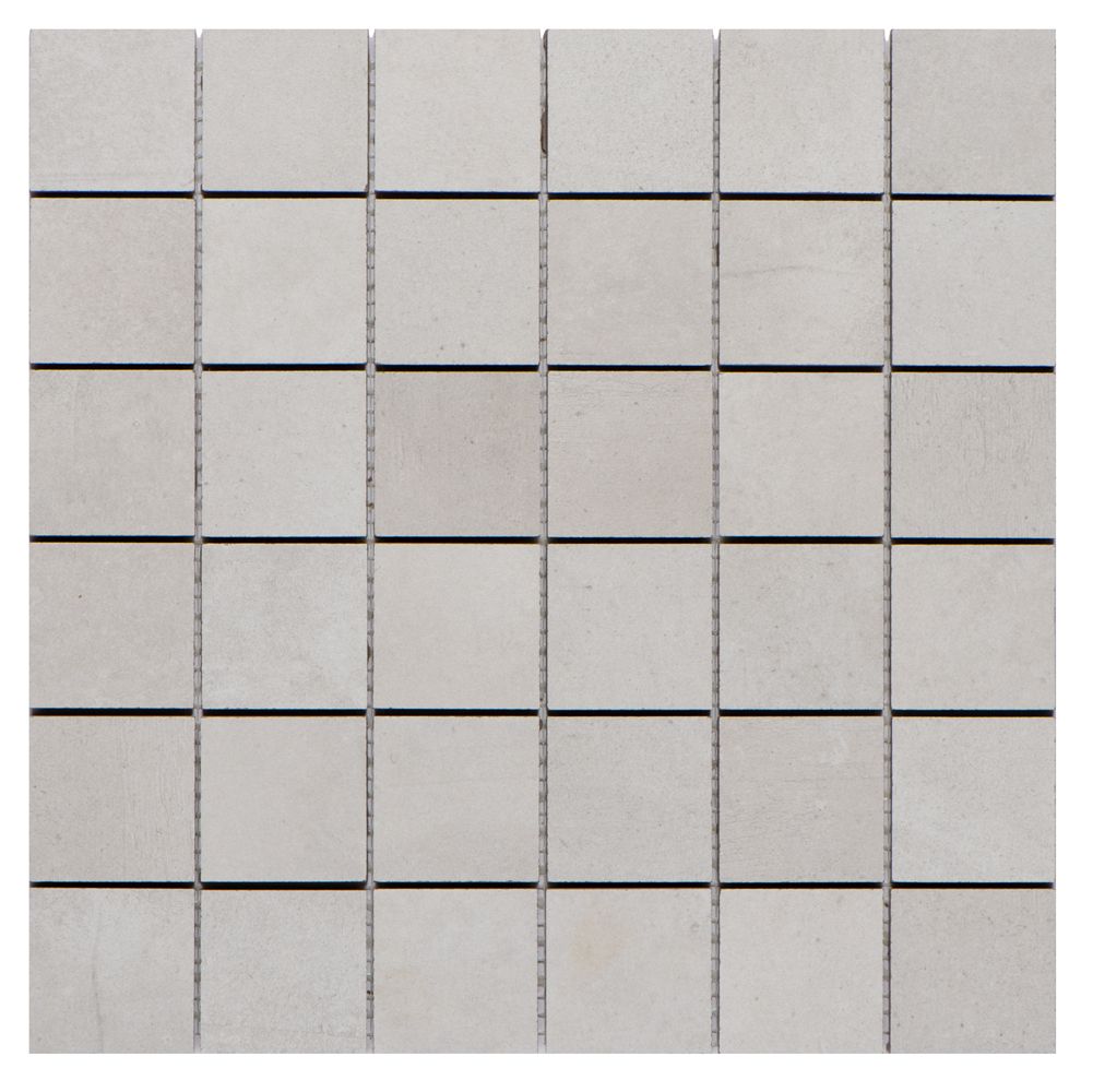 Proton Blanco Mosaic 2x2 Matte Porcelain Concrete Tile