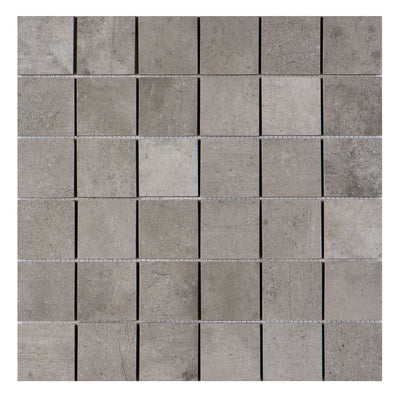 Proton Gris Mosaic 2x2 Matte Finish Porcelain Concrete Tile