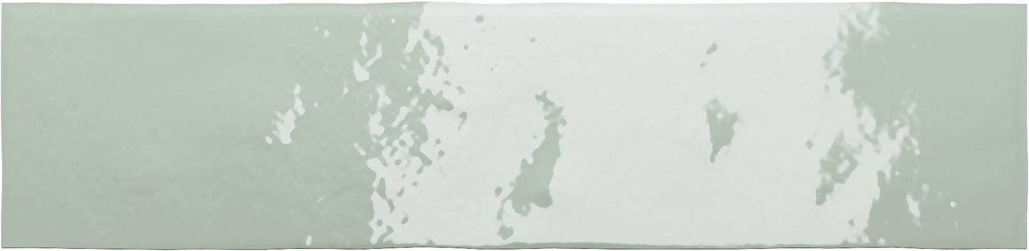 Pura Menta 2"x10" Polished Finish Subway Porcelain Tile