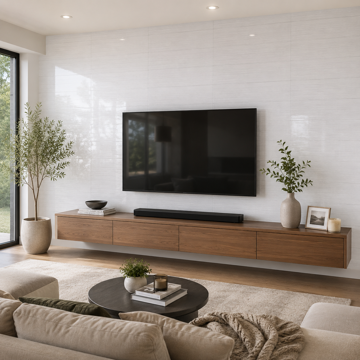 Radiance Blanco 12x36 Polished Finish Ceramic Wall Tile