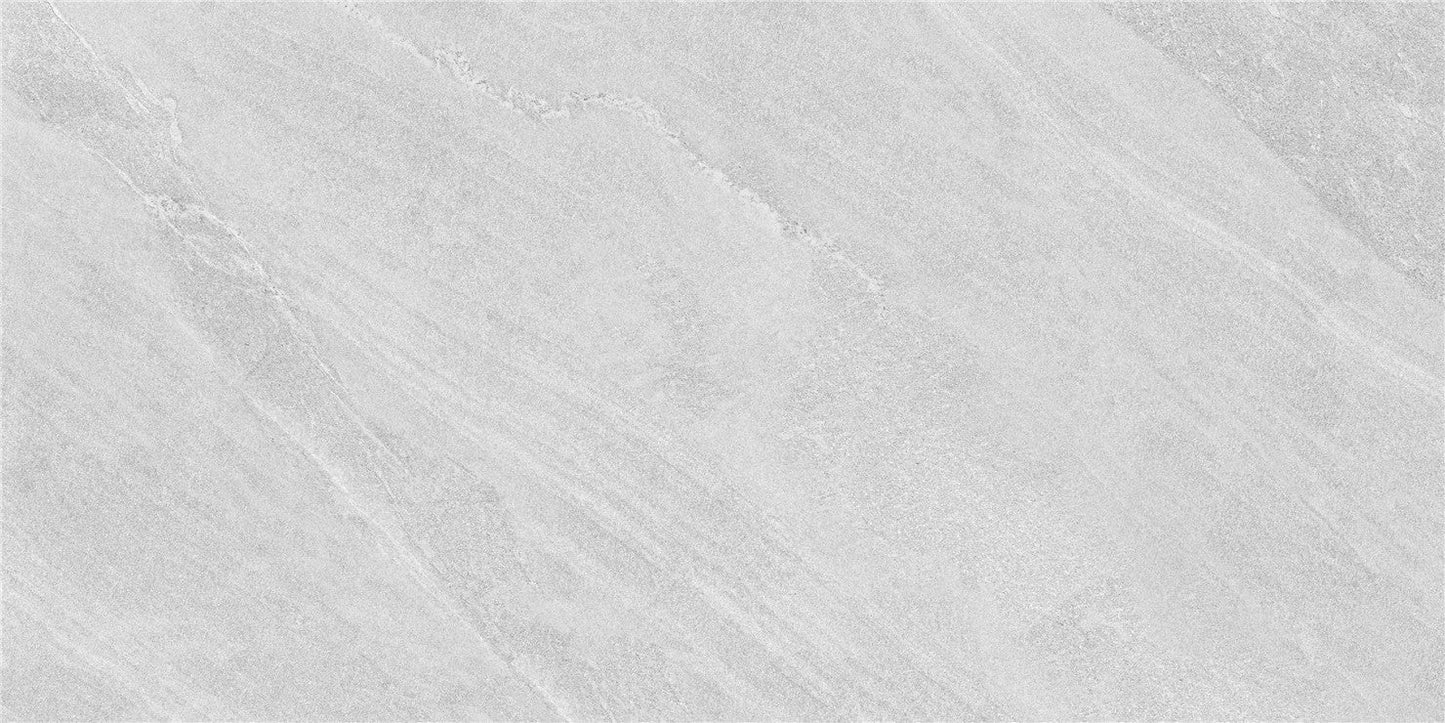 Limestone Light Grey 24"x48" Polished Finish Porcelain Tile