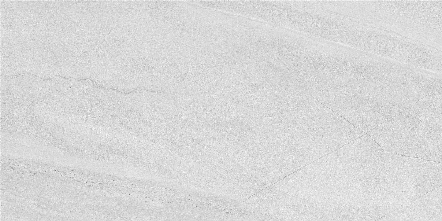 Limestone Light Grey 24"x48" Polished Finish Porcelain Tile
