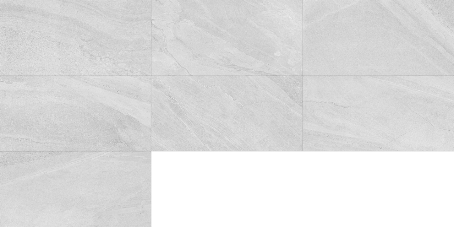 Limestone Light Grey 24"x48" Polished Finish Porcelain Tile