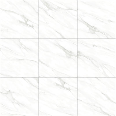 Royal Calacatta 24x24 Polished Marble Look Porcelain Tile