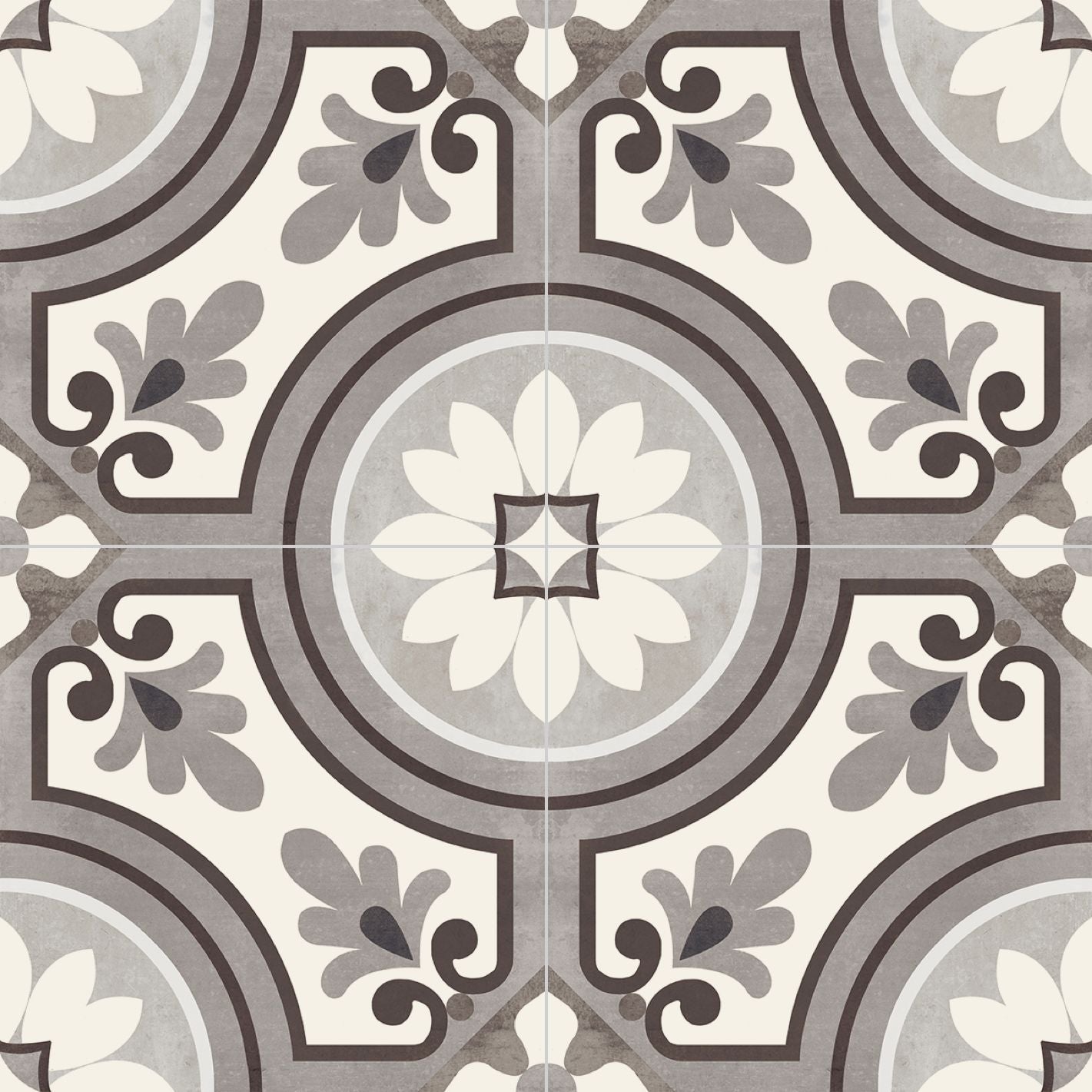 Saint Germain Marrone 8x8 Matte Porcelain Patterned Tile