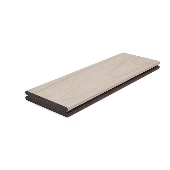 Trex Lineage Salt Flat 1"x6"x16 ft. Groove Edge Decking Board
