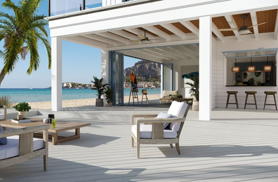 Trex Lineage Salt Flat 1"x6"x20 ft. Groove Edge Decking Board