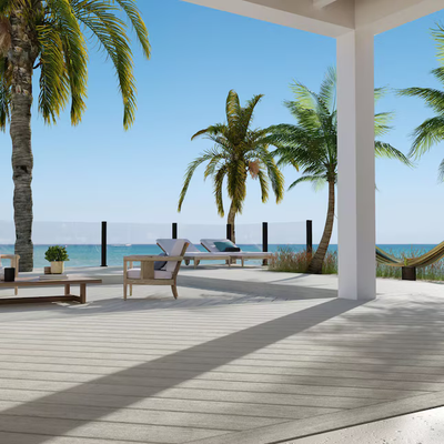 Trex Lineage Salt Flat 1"x6"x20 ft. Groove Edge Decking Board