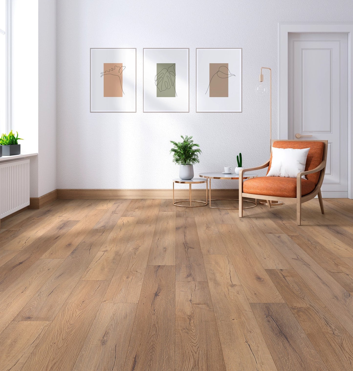 Coretec Premium Sand Dollar Oak 9"x72" Luxury Vinyl Flooring