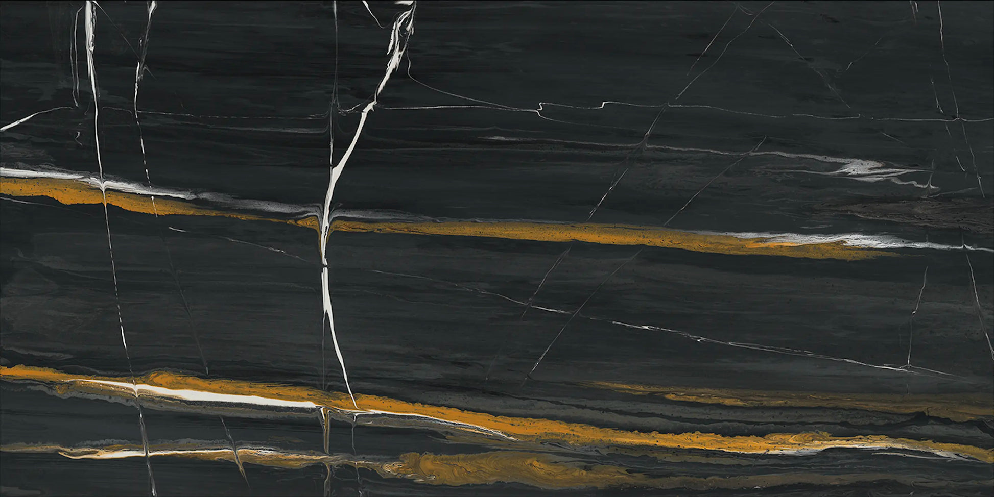 Saint Laurent 24x48 polished marble-look porcelain tile front view