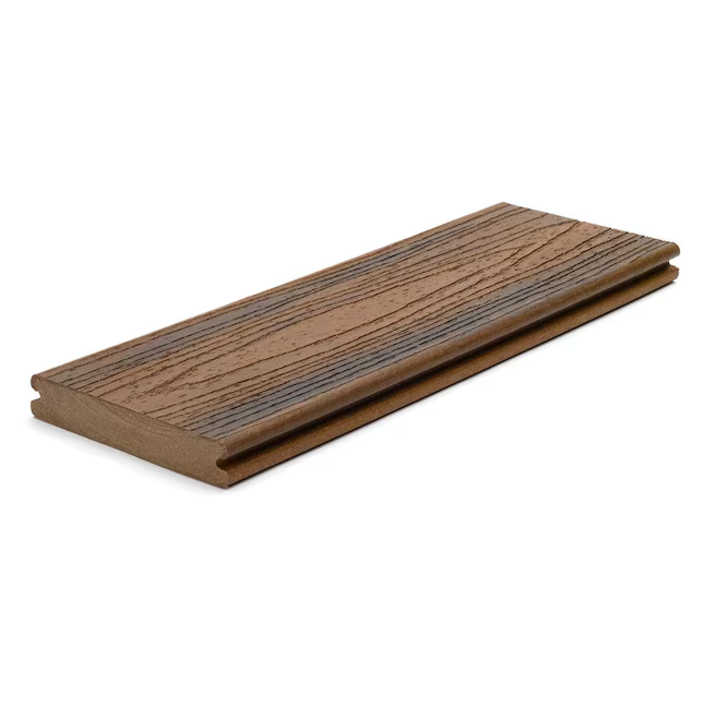 Trex Spiced Rum 1"x6"x16 ft. Groove Edge Decking Board