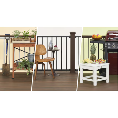 Trex Spiced Rum 2"x4"x16 ft. Square Edge Decking Board