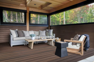 Trex Spiced Rum 2"x4"x16 ft. Square Edge Decking Board