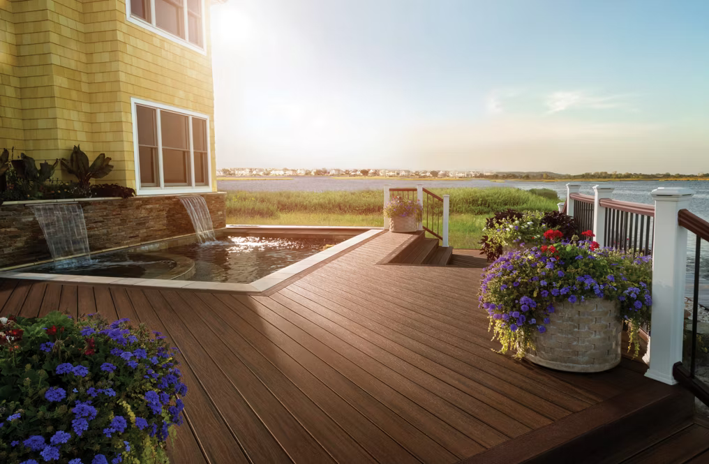 Trex Spiced Rum 2"x4"x16 ft. Square Edge Decking Board