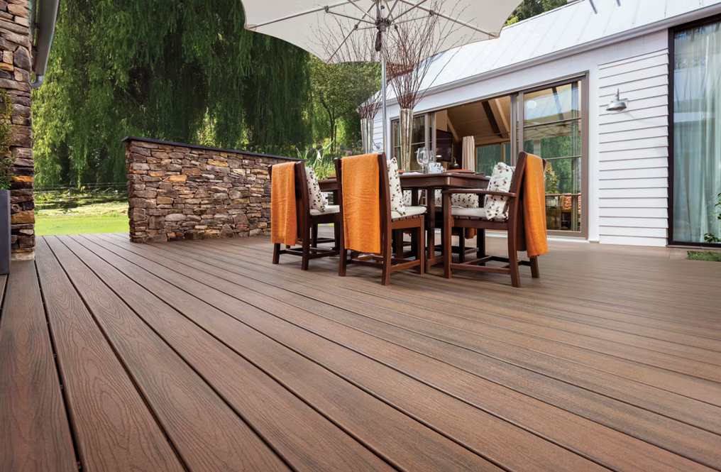Trex Spiced Rum 2"x4"x16 ft. Square Edge Decking Board