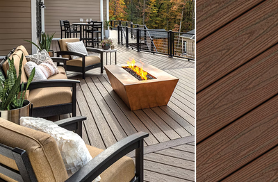 Trex Spiced Rum 2"x4"x16 ft. Square Edge Decking Board