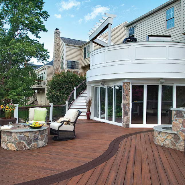 Trex Spiced Rum 2"x4"x16 ft. Square Edge Decking Board
