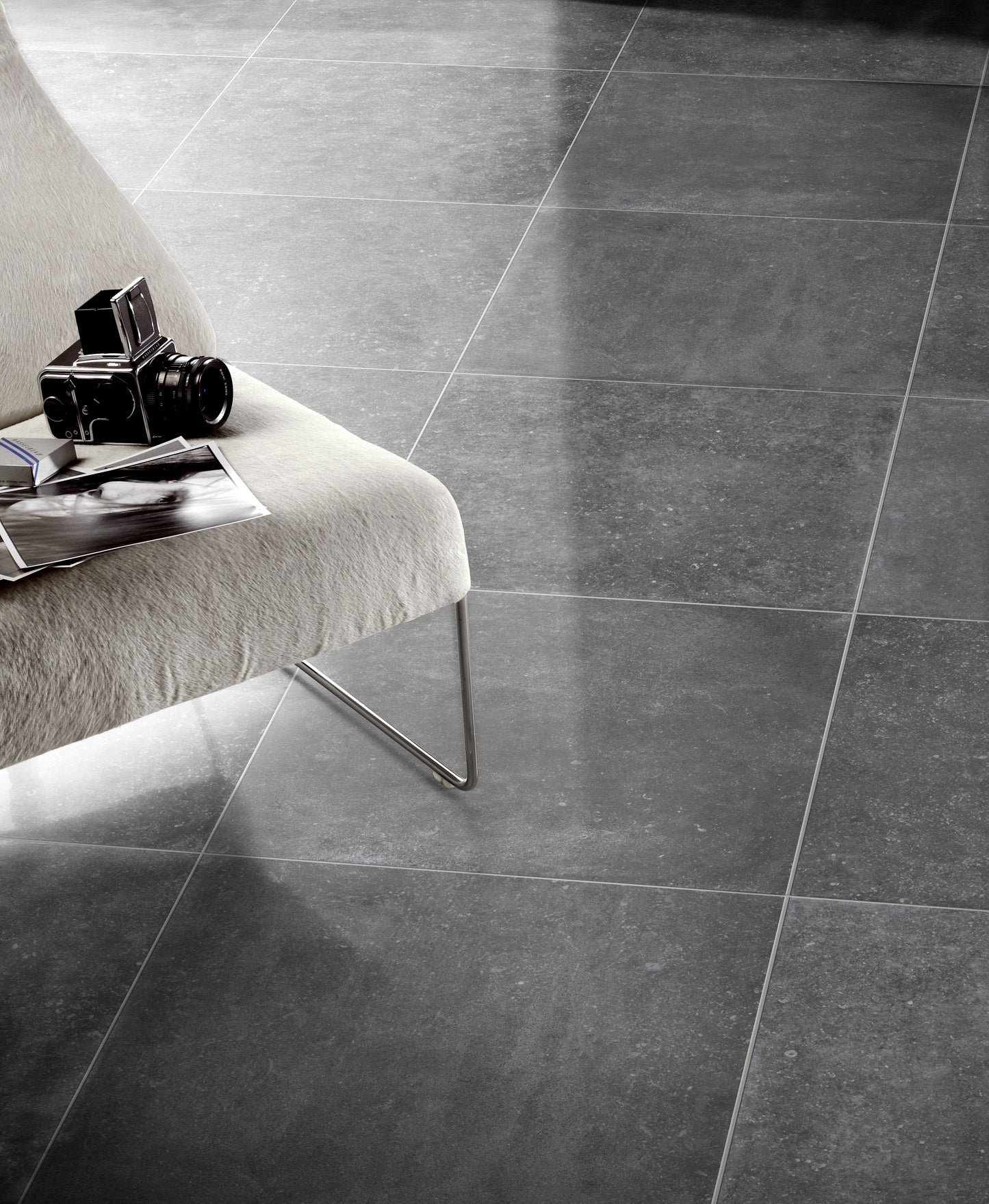  Light Grey Porcelain Tile in living room
