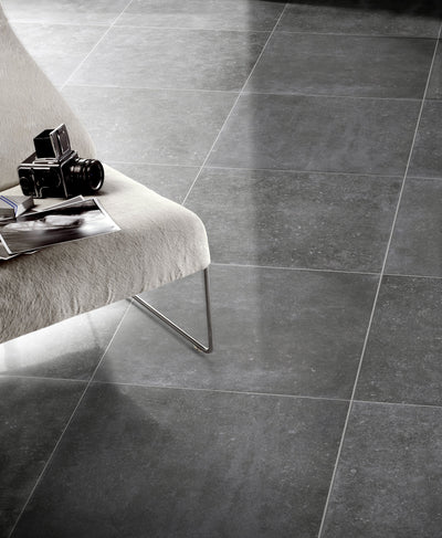  Light Grey Porcelain Tile in living room