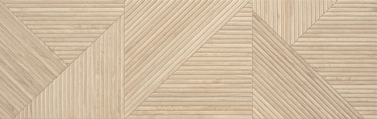 Tangram Camel 12x40 Matte Finish Wood Look Ceramic Wall Tile