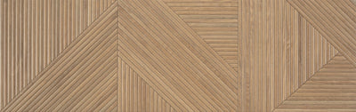 Tangram Walnut 12x40 Matte Wood Look Ceramic Wall Tile