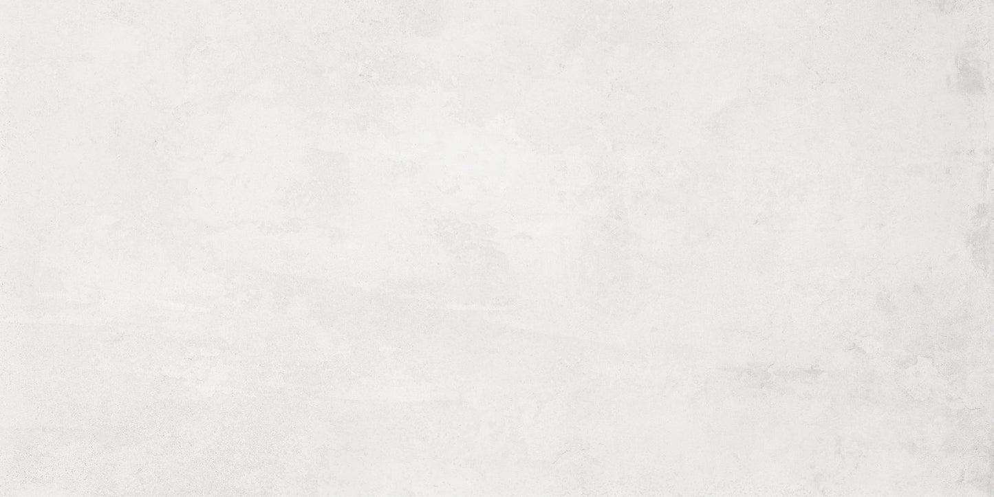 Teba White 24"x48" Matte Concrete Porcelain Tile