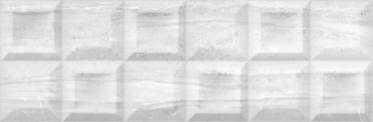 Tholos Perla 12x36 Matte Finish Decorative Ceramic Wall Tile