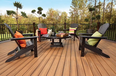 Trex Tiki Torch 1"x6"x12 ft. Groove Edge Decking Board