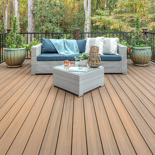 Trex Toasted Sand 1"x6"x12 ft. Groove Edge Decking Board