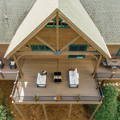 Trex Toasted Sand 1"x6"x12 ft. Groove Edge Decking Board